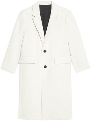 AMI Paris single-breasted coat - White