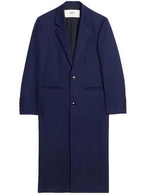 AMI Paris single-breasted tailored coat - Blue
