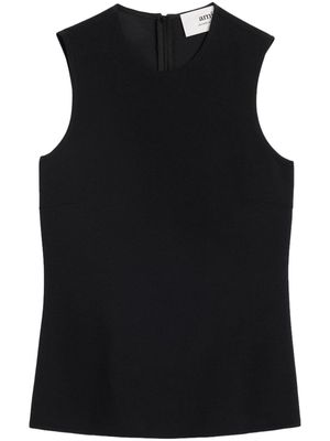 AMI Paris sleeveless crepe blouse - Black