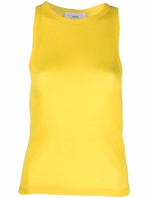 AMI Paris sleeveless jersey top - Yellow