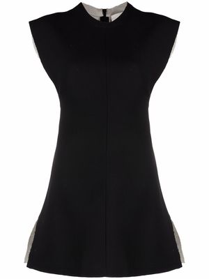 AMI Paris sleeveless two-tone minidress - Black
