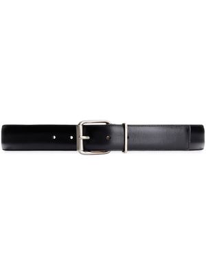 AMI Paris smooth-grain leather belt - Black