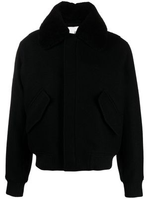 AMI Paris spread-collar bomber jacket - Black
