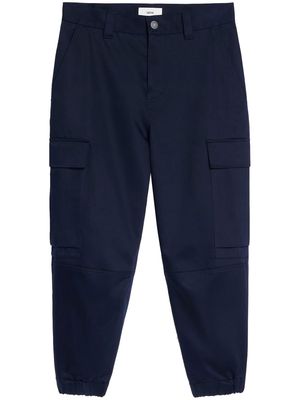 AMI Paris straight-leg cargo pants - Blue
