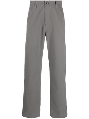 AMI Paris straight-leg cotton trousers - 087 GRIS MINERAL