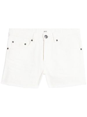 AMI Paris straight-leg denim shorts - White