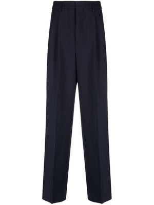 AMI Paris straight-leg tailored trousers - 430 BLUE NOIT