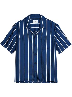 AMI Paris striped short-sleeve shirt - Blue