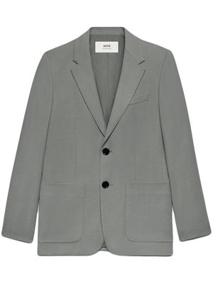 AMI Paris tailored single-breasted blazer - Grey