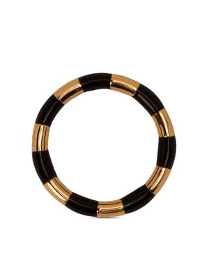 AMI Paris two-tone chunky ring - Black