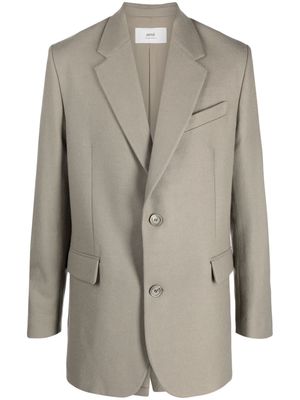 AMI Paris virgin-wool coat - Neutrals