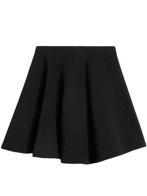 AMI Paris virgin wool skater mini skirt - Black