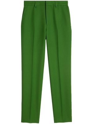 AMI Paris virgin wool tapered trousers - Green