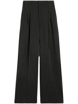 AMI Paris wide-leg virgin-wool trousers - Black