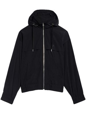 AMI Paris zip-up hooded jacket - Black
