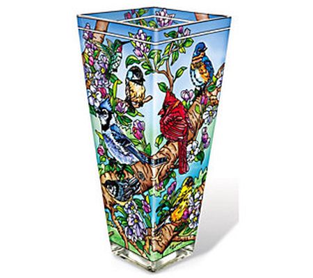 Amia 9" Beveled Glass Vase