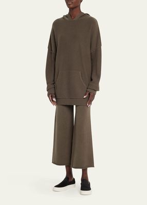 Amika Knit Wide-Leg Crop Pants