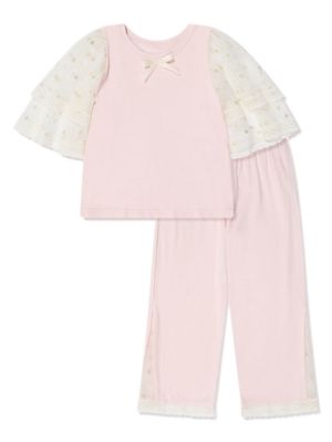 Amiki Arina lace-trim pyjamas - Pink