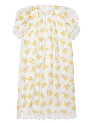Amiki Olivia floral-print nightdress - White