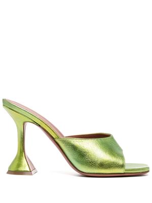 Amina Muaddi 105 slip-on open-toe sandals - Green