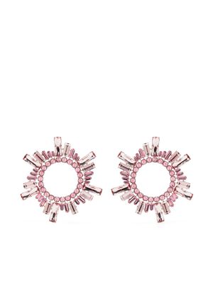 Amina Muaddi Begum crystal-embellished earrings - Pink
