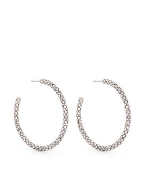 Amina Muaddi Cameron crystal-embellished earrings - Silver