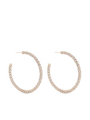 Amina Muaddi Cameron large hoop earrings - Gold