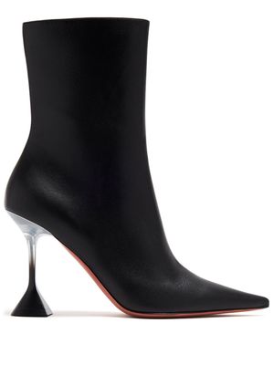 Amina Muaddi Giorgia 95mm leather boots - Black