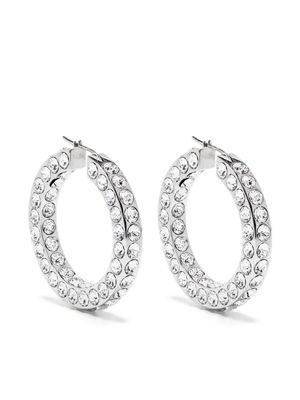 Amina Muaddi Jahlee hoop earrings - Silver