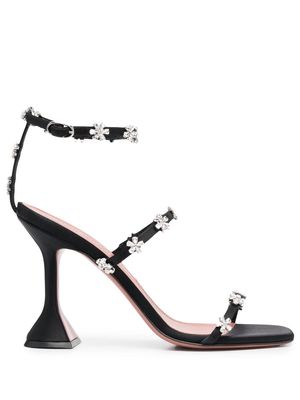 Amina Muaddi Lily 110mm heel sandals - Black