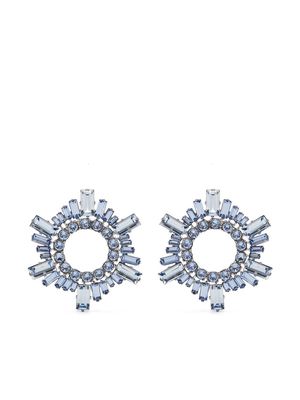Amina Muaddi mini Begum crystal-embellished earrings - Blue