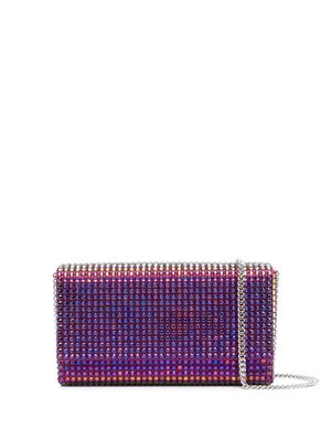 Amina Muaddi mini Paloma crystal-embellished clutch - Purple