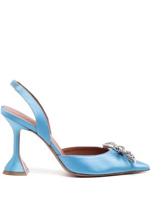 Amina Muaddi Rosie 95mm slingback sandals - Blue