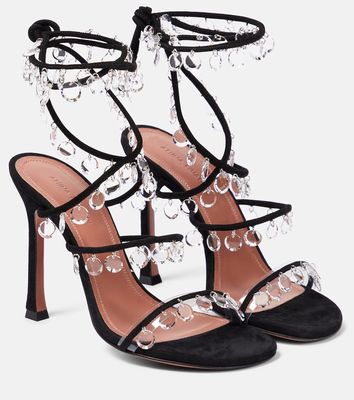 Amina Muaddi Tina embellished leather sandals