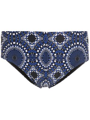 Amir Slama abstract-print swimming trunks - Blue