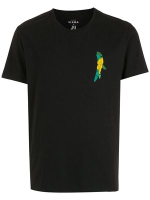 Amir Slama banana-print crewneck T-shirt - Black