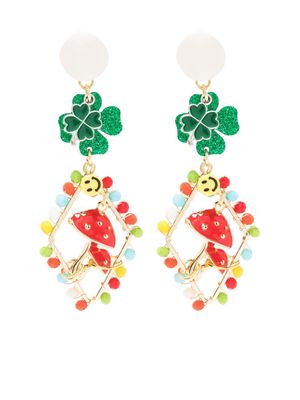 Amir Slama bead-embellished earrings - Multicolour