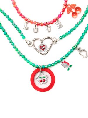 Amir Slama beaded necklace set - Multicolour