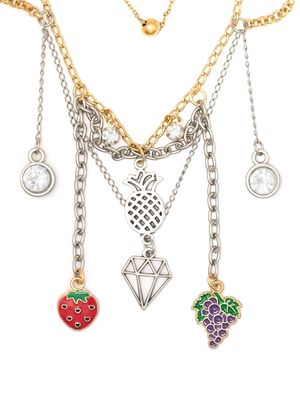 Amir Slama charm-detail multi-chain necklace - Gold
