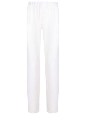 Amir Slama elasticated straight-leg trousers - White