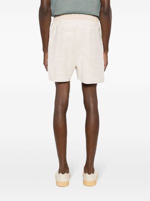 Amir Slama elasticated-waistband cotton shorts - Neutrals