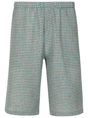 Amir Slama elasticated-waistband knitted shorts - Green