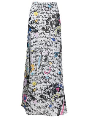 Amir Slama floral-print maxi skirt - Multicolour