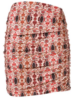 Amir Slama floral-print mini skirt - Multicolour