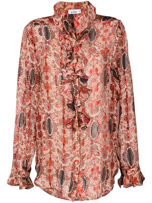 Amir Slama floral-print silk blouse - Multicolour