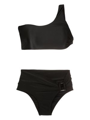 Amir Slama gathered-buckle two-piece bikini set - Black