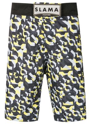 Amir Slama geometric-print Bermuda shorts - Multicolour