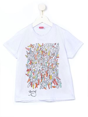 Amir Slama graphic-print short-sleeve T-shirt - White