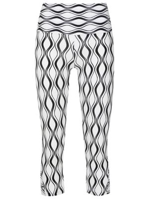 AMIR SLAMA GYM graphic-print cropped leggings - White