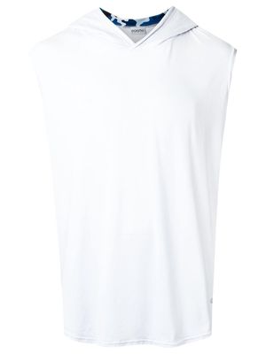 Amir Slama hooded sleeveless tank top - White